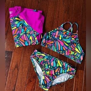 Lands End Bikini and Swim Top, Size 8